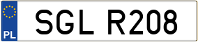 Trailer License Plate